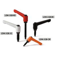 鍋屋バイテック(NBK) クランプレバー（ボールポイント） LDM-8-20-SGB-BK 1個（直送品）