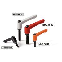 鍋屋バイテック(NBK) クランプレバー（プラスティックパッドつき） LDM-8-40-PL-RD 1個（直送品）