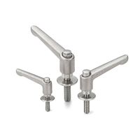 鍋屋バイテック(NBK) クランプレバーー平座金組み込みタイプーオールステンレス製 LDMS-10-40-LW30-AS 1個（直送品）