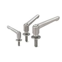 鍋屋バイテック(NBK) クランプレバーー平座金組み込みタイプーオールステンレス製 LDMS-10-40-LW30-NI 1個（直送品）