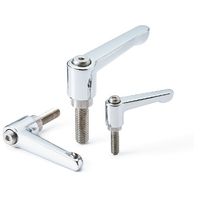 鍋屋バイテック(NBK) クランプレバー（おねじ） LHMS-6B-16-CR 1個（直送品）