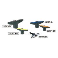 鍋屋バイテック(NBK) プラクランプレバー（めねじ） LUDF-78-8-BK 1個（直送品）