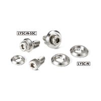 鍋屋バイテック(NBK) FA関連 取手 取っ手用脱落防止座金（脱落防止ねじつき） LYSC-16A-N-SSC-M5-16 1個（直送品）
