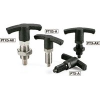 鍋屋バイテック(NBK) プランジャー インデックスプランジャ T字ノブタイプ PTXS-12-15-A 1個（直送品）