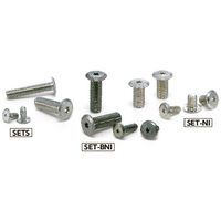 鍋屋バイテック(NBK) 六角穴付ボルト ヘクサロビュラ穴付き超極低頭ボルト SET-M3-6-BNI 1袋（20個入）（直送品）