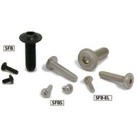 鍋屋バイテック(NBK) 六角穴付ボルト フランジ付きボタンボルト（無電解ニッケルメッキ） SFB-M3-12-EL 1袋（20個入）（直送品）