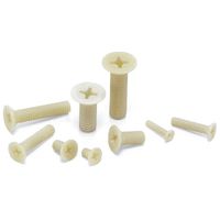 鍋屋バイテック(NBK) 樹脂ねじ（RENY / 十字穴付き皿小ねじ） SPA-M8-20-F 1袋（10個入）（直送品）