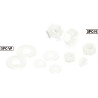 鍋屋バイテック(NBK) 平座金・平ワッシャー 樹脂ねじ（PC / 六角ナット・ワッシャ） SPC-2-W 1袋（100個入）（直送品）