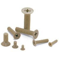 鍋屋バイテック(NBK) 樹脂ねじ（PEEK / 十字穴付き皿小ねじ） SPE-M3-20-F 1袋（20個入）（直送品）