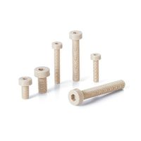 鍋屋バイテック(NBK) 六角穴付ボルト 樹脂ねじ（PEEK / 六角穴付き低頭ボルト） SPE-M6-10-LC 1袋（5個入）（直送品）