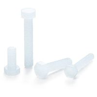 鍋屋バイテック(NBK) 樹脂ねじ（PP / 六角ボルト） SPP-M4-12-H 1袋（20個入）（直送品）