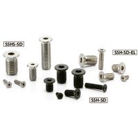 鍋屋バイテック(NBK) 六角穴付ボルト 六角穴付き極低頭小頭ボルト SSH-M10-20-SD 1袋（10個入）（直送品）