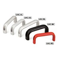 鍋屋バイテック(NBK) FA関連 取手 アルミキャビネット取っ手 UAC-26-116-SG 1個（直送品）
