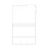 セキセイ　のびーるフォルダー　A4E　青　AE-50NF（10）　1パック（10枚入）　（直送品）