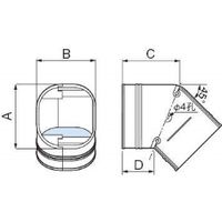 因幡電機産業 スリムコーナー平面45° SKFー140 ブラウン SKF-140-B 1セット(5個)（直送品）