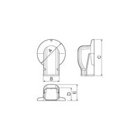 因幡電機産業 ウォールコーナー エアコンキャップ用 SWMー100 ホワイト SWM-100-W 1セット(10個)（直送品）