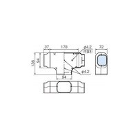 因幡電機産業 T型ジョイント LDTー90 茶 LDT-90-B 1セット(10個)（直送品）
