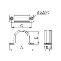 因幡電機産業 両サドル VESー42 アイボリー VES-42-I 1セット(200個)（直送品）