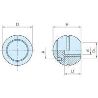 イマオコーポレーション（IMAO） TG 透明キャップグリップ（セルフロック） TG35 1セット（5個）（直送品）