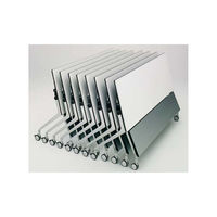 オカムラ I.NT サイドフォールドテーブル 配線穴なし/棚板なし/幕板付き ネオウッドライト 幅1500×奥行600×高さ720mm（直送品）