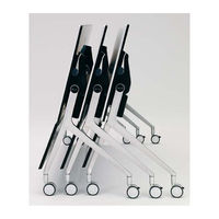 オカムラ I.NT サイドフォールドテーブル 配線穴なし/棚板なし/幕板なし ホワイト 幅2100×奥行450×高さ720mm（直送品）