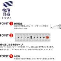 TTC コンサイス　ステンシルバー快段目盛　ＣＳＶー３００ＫＤ　3本　（直送品）