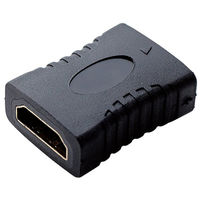 エレコム HDMI延長アダプタ ストレート AFーAF ブラック AD-HDAAS01BK 1個