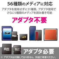 エレコム USB3.0対応メモリリーダライタ MR3-A006BK 1個（直送品）
