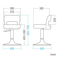 サンワサプライ　ソフトスツール　SNC-HP7　（直送品）