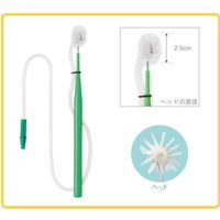 【吸引歯ブラシ】 オーラルケア 吸引くるリーナブラシ・ミニ 1箱(12本:レッド・グリーン各6本入)（直送品）