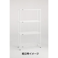 【サイズ＆カラー・オーダーシステム】ホームエレクター　オーダー三方クロスバー　ミストホワイト　幅1200x奥行425mm　1本　（直送品）