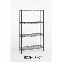 【サイズ＆カラー・オーダーシステム】ホームエレクター　オーダー三方クロスバー　ネイビー　幅450x奥行350mm　1本　（直送品）