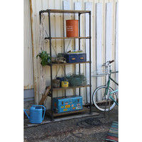 東谷　シェルフ　WPS-343　ブラウン　1台　（直送品）