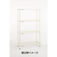 【サイズ＆カラー・オーダーシステム】ホームエレクター　オーダーシェルフ（棚板）　アイボリー　幅1050x奥行425mm　1枚　（直送品）