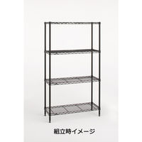 【サイズ＆カラー・オーダーシステム】ホームエレクター　オーダーサイドアップシェルフ（棚板）　マットブラック　幅575x奥行350mm　1枚　（直送品）