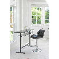 【車上渡し】関家具　LUZ（ルス）　カウンターチェア　PUブラック　TCC-659　1脚　（直送品）