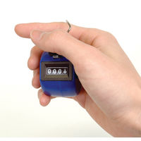 シンワ測定 数取器 C プラスチック製 手持型 ブルー 75090 1セット(1個×10)