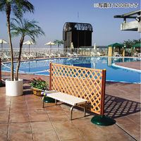 テラモト　ホームベンチ　1800　ステンレス脚タイプ　幅1801mm　白　BC-302-318-5 1台　（直送品）