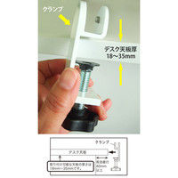 【車上渡し】アールエフヤマカワ メタルデスクトップパネル 幅1000mm用 ライムグリーン 1台（直送品）