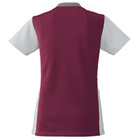 フォーク レディスジップスクラブ グレー×バーガンディ LL 7043SC-5 1枚　スクラブ（直送品）