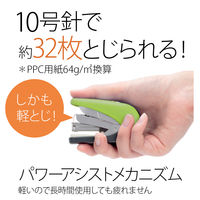 プラス フラットかるヒット32枚針付 グリーン ST-010VNH 1セット(1個)