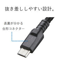 microUSBケーブル ２Ａ出力 スタンダード 通信・充電 1.2m ブラック MPA-AMB2U12BK エレコム 1個（直送品）