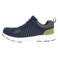 おたふく手袋 ニットワークシューズ　ネイビー×イエロー JW-395　26.0cm　紺×黄 1足（直送品）