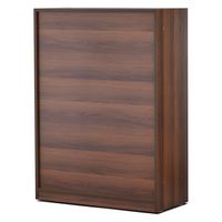 【車上渡し】アール・エフ・ヤマカワ 可動棚ローシェルフ 幅820×奥行380×高さ1141mm ウォルナット RFLS-DM 1台（直送品）