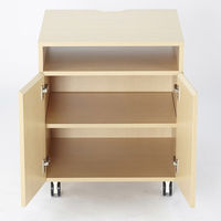 【車上渡し】アール・エフ・ヤマカワ 木製プリンタワゴン 幅600×奥行620×高さ700mm ナチュラル SHPD-6060NA 1台（直送品）