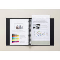 ライオン事務器 クリアーバインダー A4S 30穴 CB-543 ブラック 14584 1冊