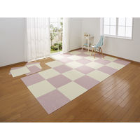 サンコー タイルマット 45×45cm 撥水 アイボリー 1セット（10枚）