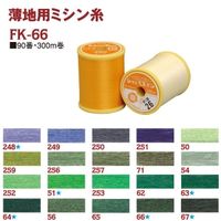 フジックス シャッペスパン 【薄地用ミシン糸】 #90 300m col.62 FK66-62 1箱(15個入)（直送品）