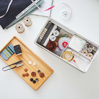 山崎実業 裁縫箱 タワー 約W27×D14×H12cm ホワイト YJ5060 1個