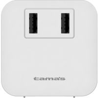 電源タップ 2m タワー型USBタップ 2P式 6個口 USB-A×2 TSK110U2W 多摩電子工業